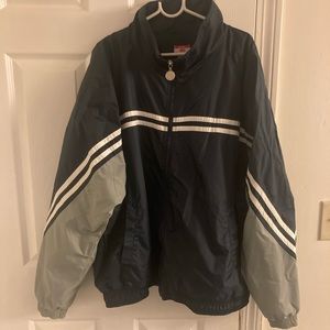 Windbreaker Retro Style Navy / Grey NWOT